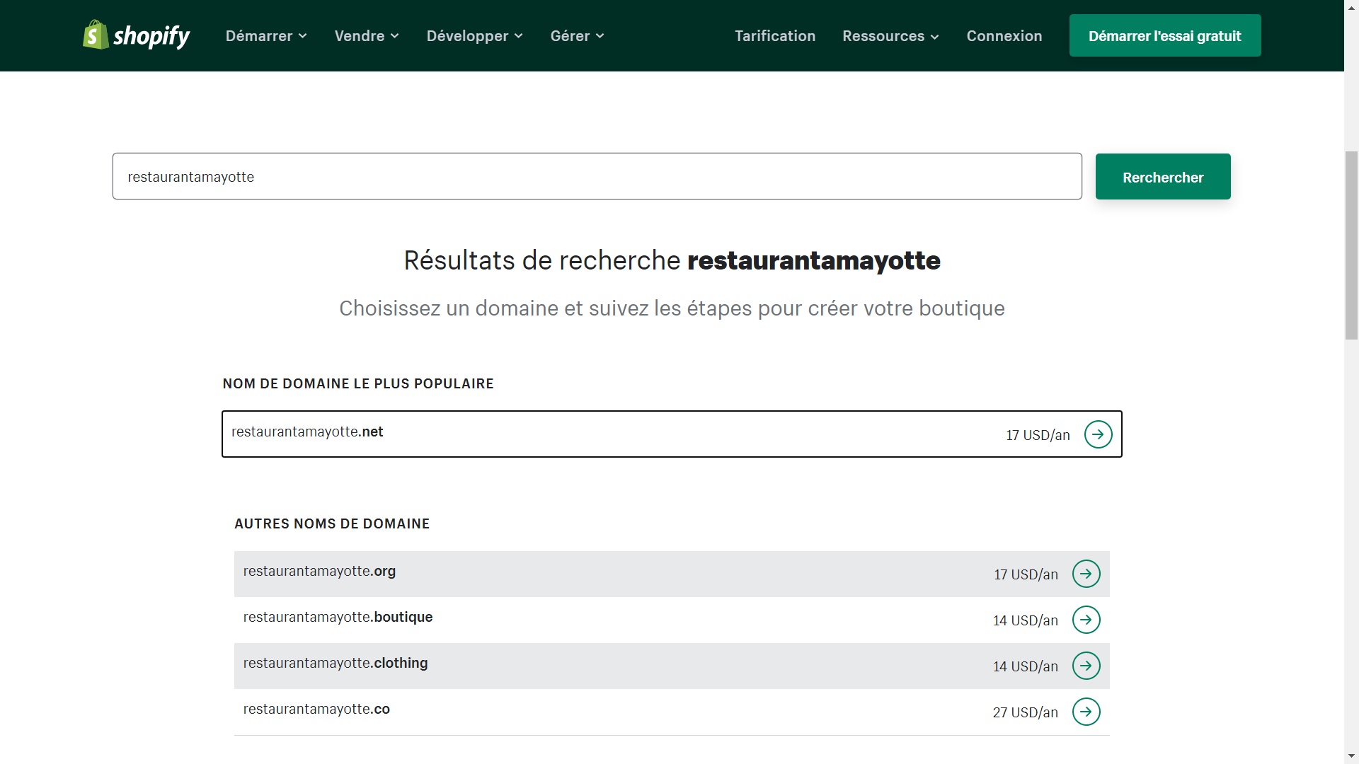Trouver un nom de domaine